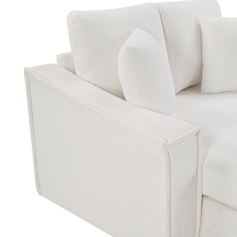 Bled Snowflake Velvet Chaise Sofa with Storage image number 7