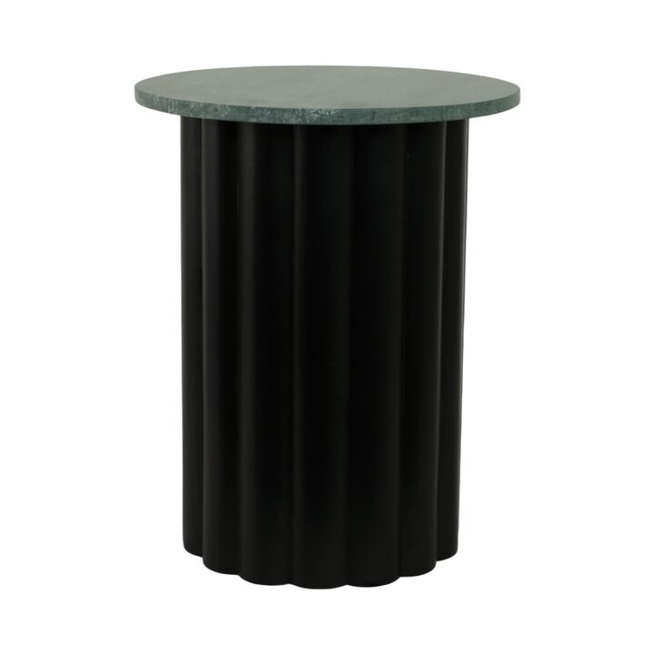 20" Large Ribbed Accent Table