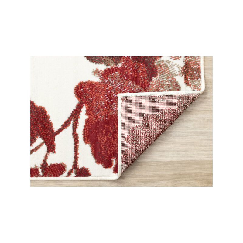 Novelle Home Functional Style Cream Red Vintage Pattern Rug, 5'3 x 7'4, 5'3 x 7'4 image number 4