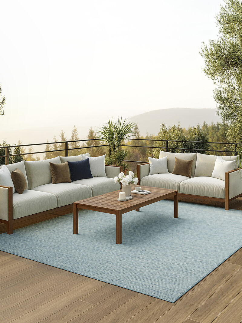Positano POS01 Aqua 7' x 10' Rug image number 8