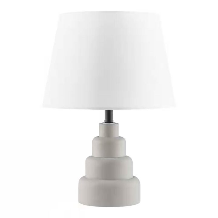 Fabric Shade Table Lamp – Small Bedside or Desk Lighting
