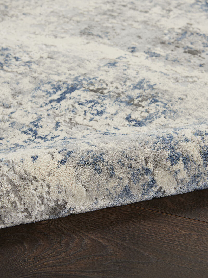 Rustic Textures RUS07 Ivory/Gray/Blue 6' x 9' Rug