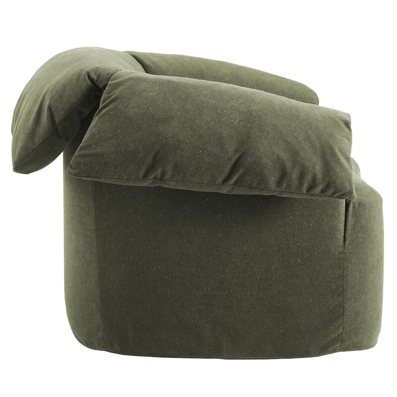 Lark Slipcovered Fabric Oversized Armchair image number 3