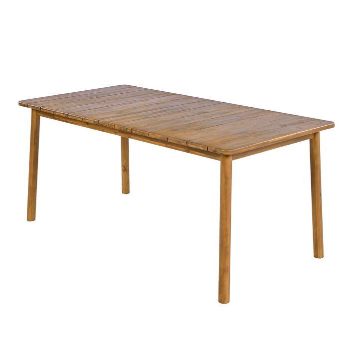 Acacia Wood 67 Inches Outdoor Dining Table