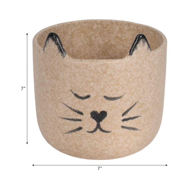7" Kitty Planter