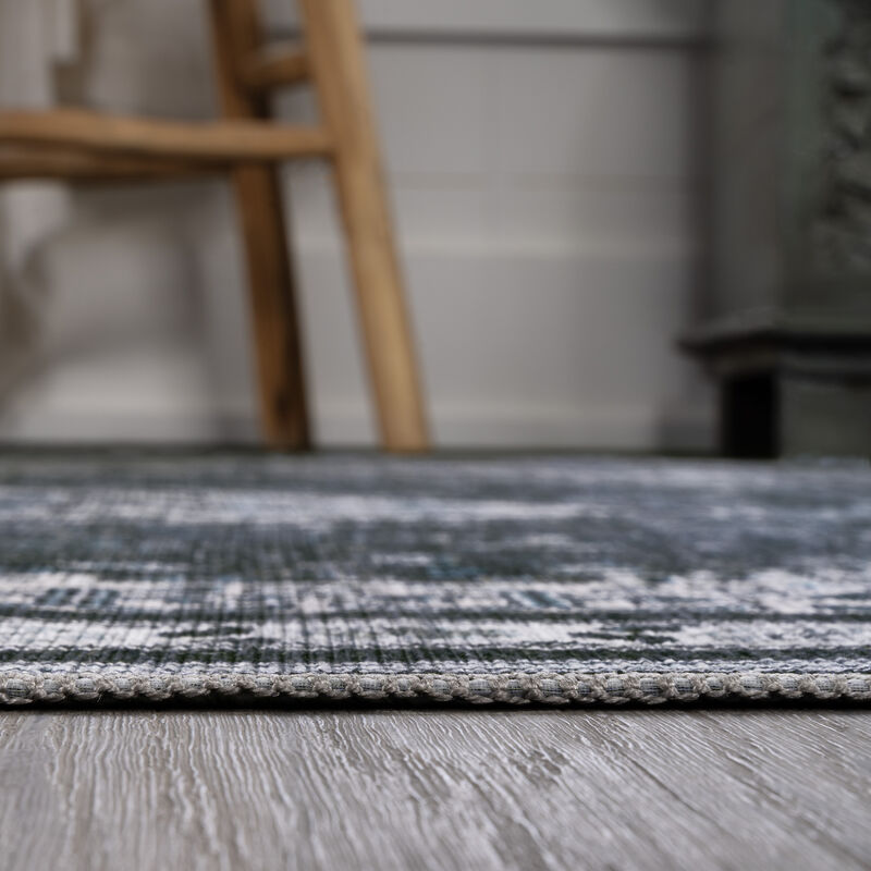 Dalyan Geometric Medallions Machine-Washable Area Rug