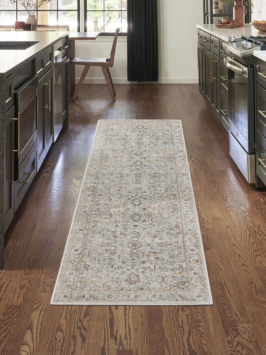 Oushak Home OUS02 Light Gray 2' x 6' Rug