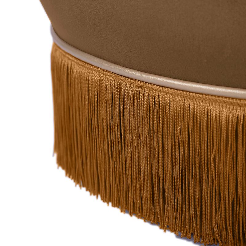 Tov Furniture Lakka Green Ottoman (Chocolate) image number 6