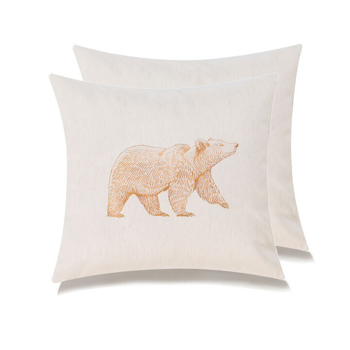 Farmhouse animals throw pillow - set of 2
