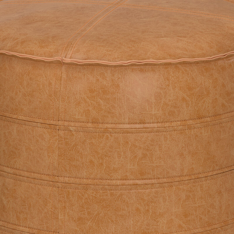 Simpli Home Brody 20 Inch Round Pouf image number 2