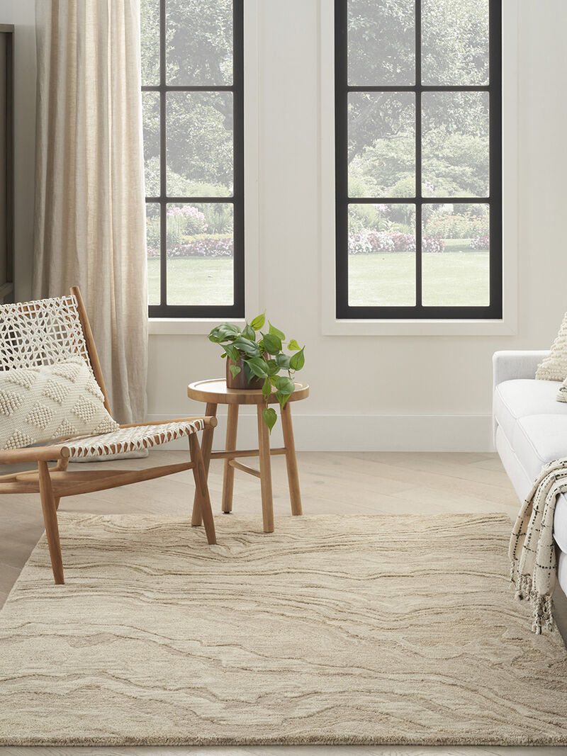 Graceful GRU01 Taupe 5'3" x 7'3" Rug image number 7