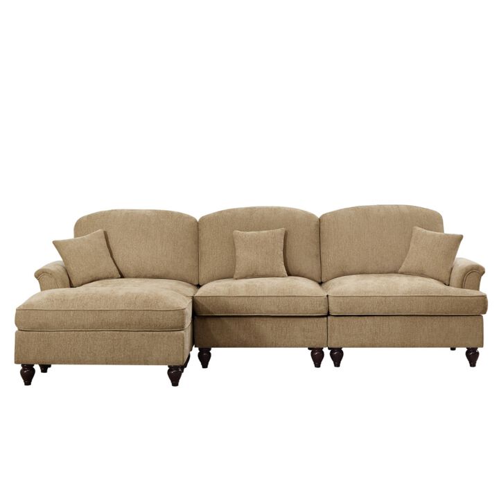 Kaxnir Mid-Century Modern L-Shaped Sectional
