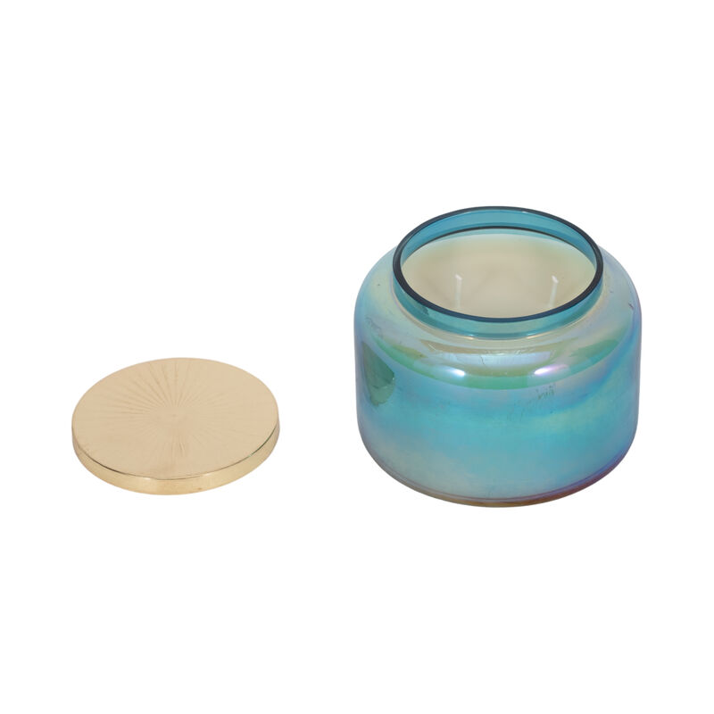5" Blue Jasmine Luster Candle