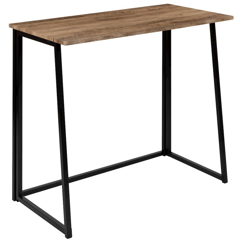 Flash Furniture Small Rustic Natural Home Office Folding Computer Desk - 36" image number 0
