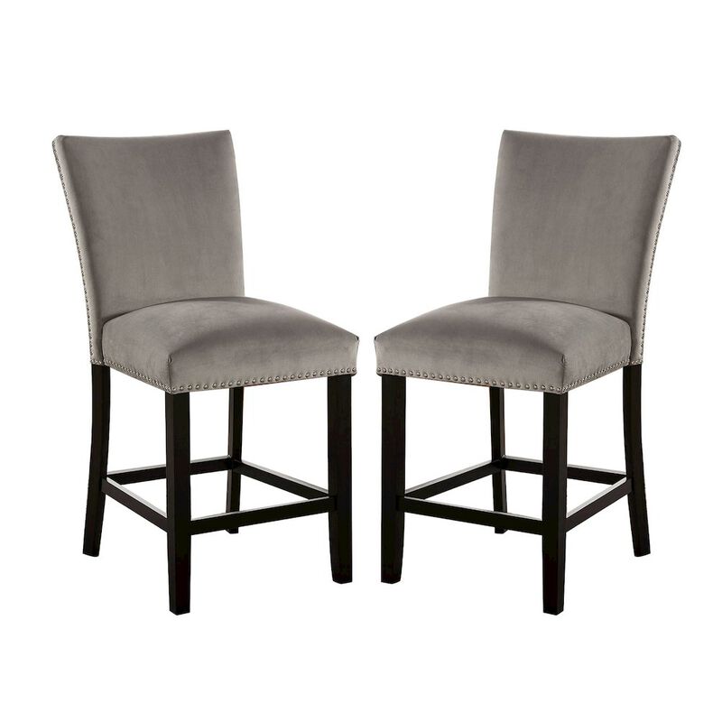Simple Relax Dining Chair, Black, Light Gray Set of 2 image number 0
