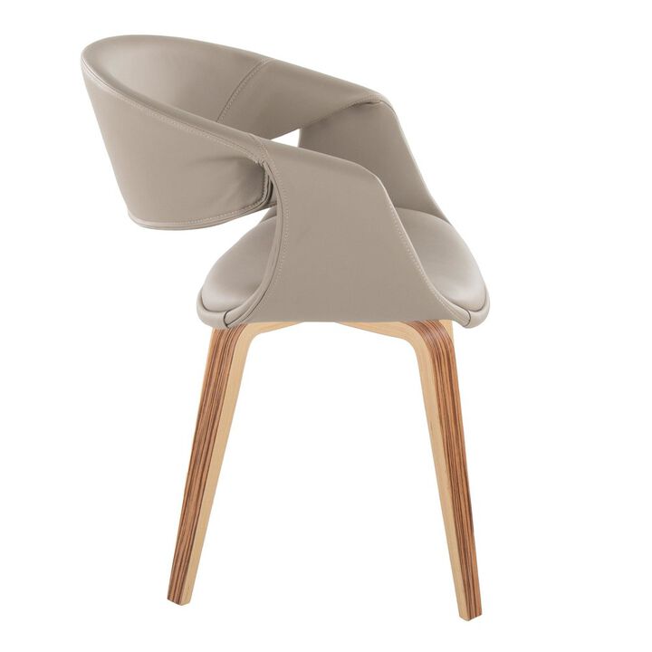 LumiSource Curvo Upholstered Chair - Set of 2