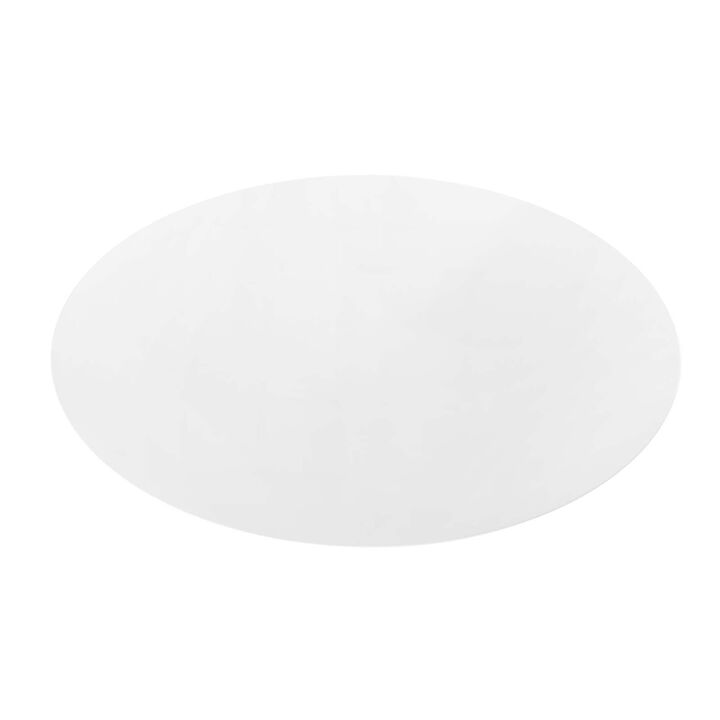Modway - Lippa 60" Oval Wood Top Dining Table White