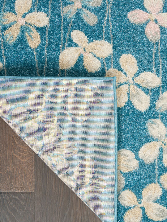 Tranquil TRA04 Turquoise 6' x 9' Rug