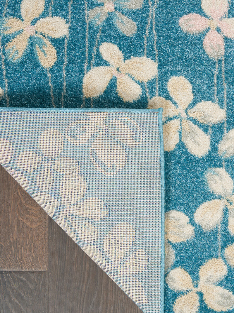 Tranquil TRA04 Turquoise 6' x 9' Rug