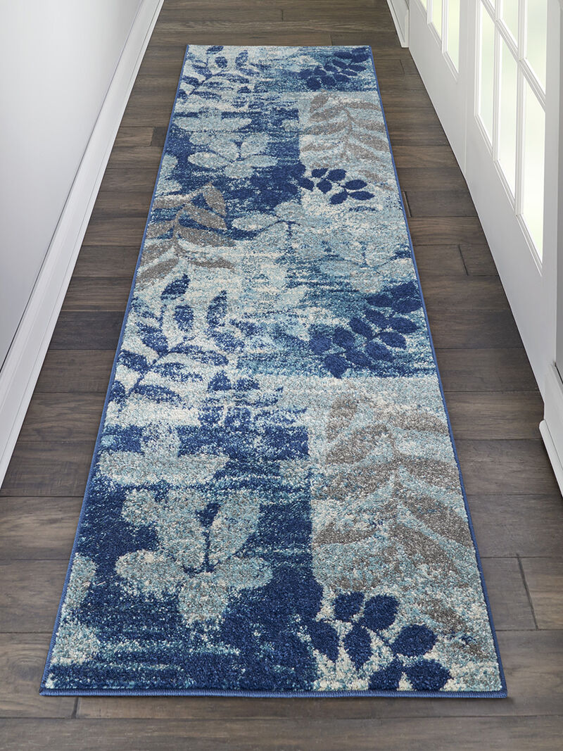 Tranquil TRA01 NAVLB 2' x 4' Rug image number 6