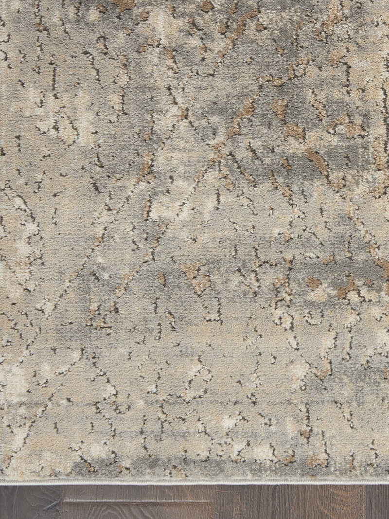 Quarry QUA03 Beige/Gray 3' x 5' Rug