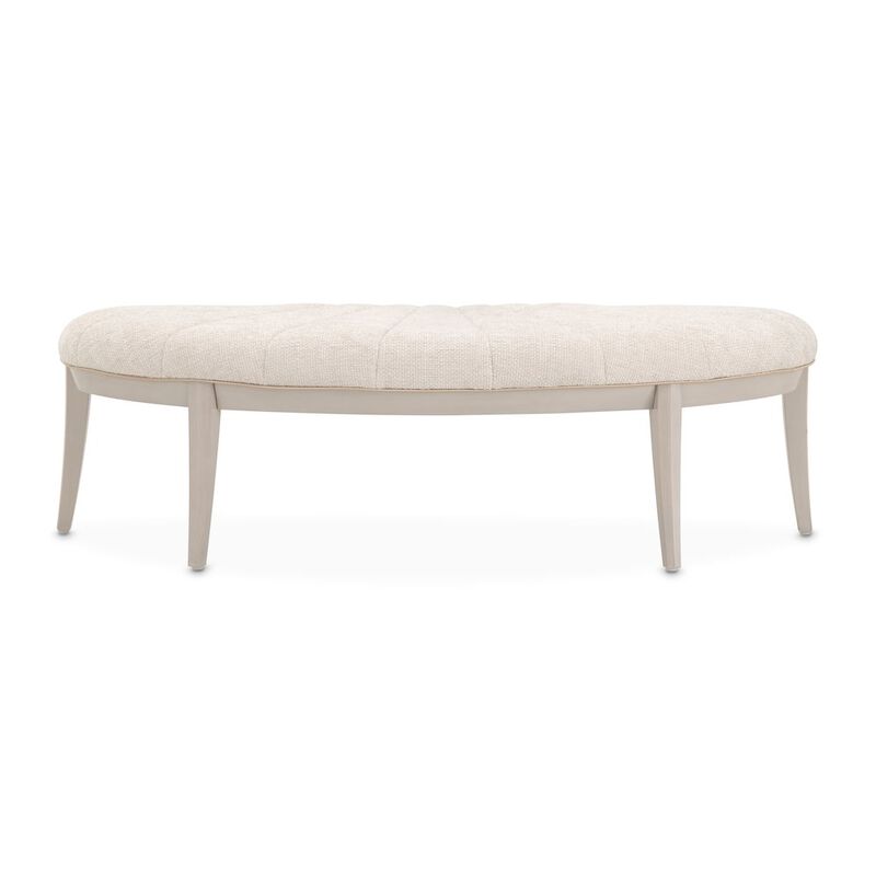 Michael Amini Fantosini Bed Bench - Silver Mist