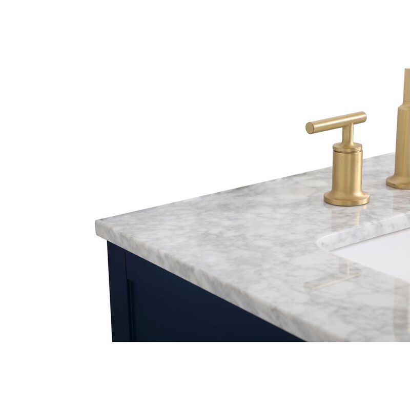 Elegant Kitchen and Bath 36 inch Single bathroom vanity in blue