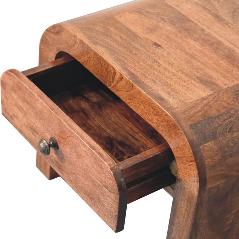 Artisan Furniture Solid Wood Honey Caramel Darcy Bedside