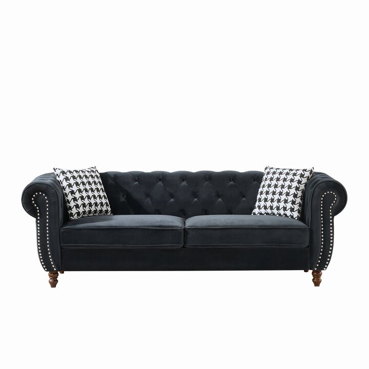 Dimjek Chesterfield &zwnj;velvet Sofa