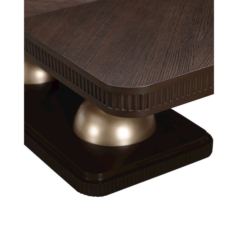 Michael Amini West Kensington Rectangular Dining Table - Medium Espresso