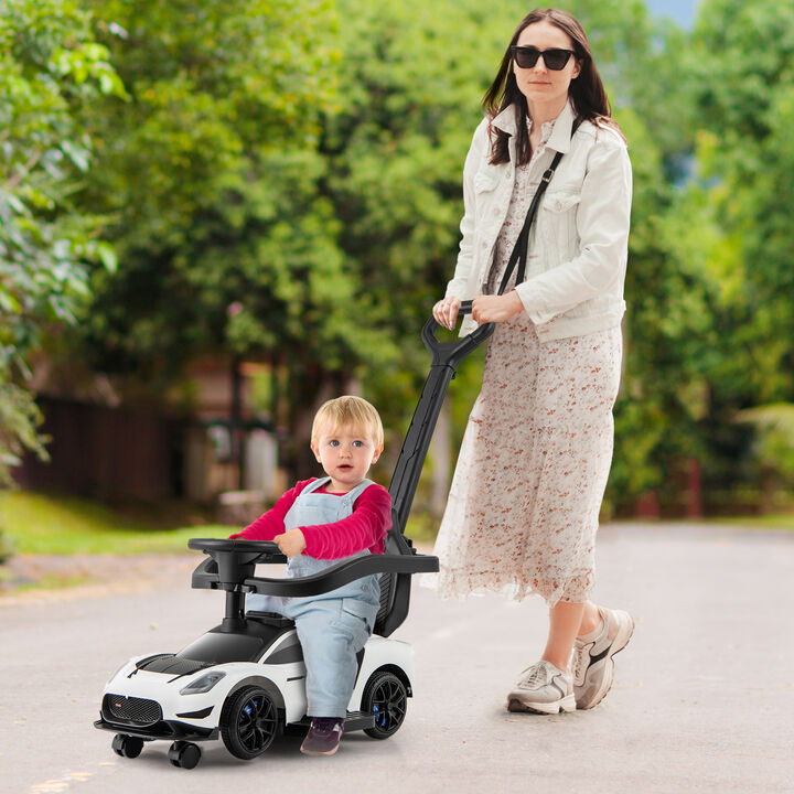 Kids 3 in 1 Ride On Push Car with Music and Sliding Function