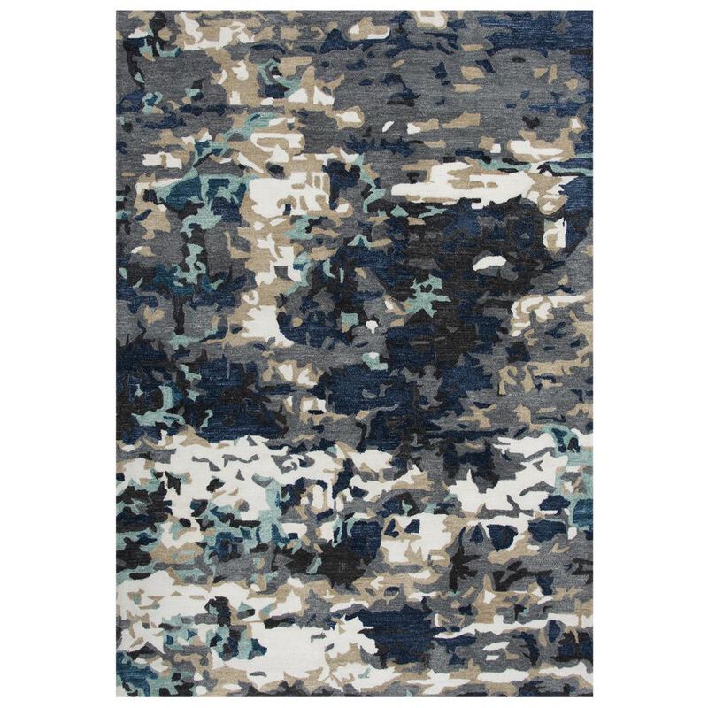 Vivid Gray 8'6"X11'6" Hand-Tufted Rug