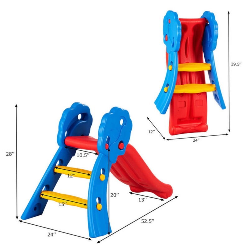 Kids Up Down Folding Slide for Backyard and Indoor Fun-Multi image number 7