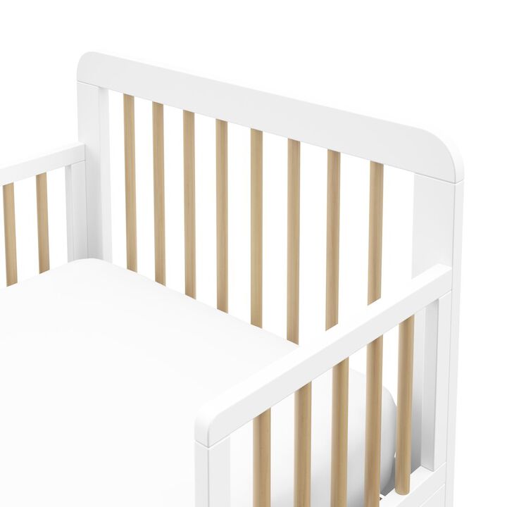 Storkcraft Pasadena Toddler Bed - White with Driftwood