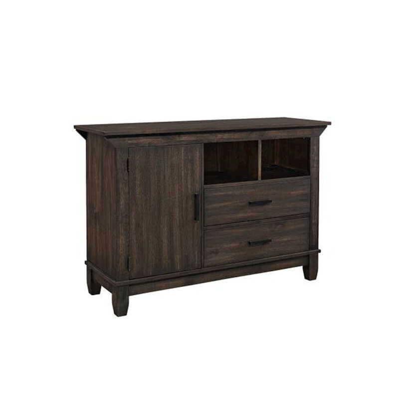 Starlight Canyon Home Brown Small Buffet Cabinet – Versatile Entryway or Short Floor Cabinet