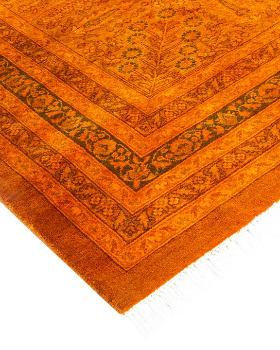 Fine Vibrance, One-of-a-Kind Handmade Area Rug  - Orange, 18' 2" x 11' 10"