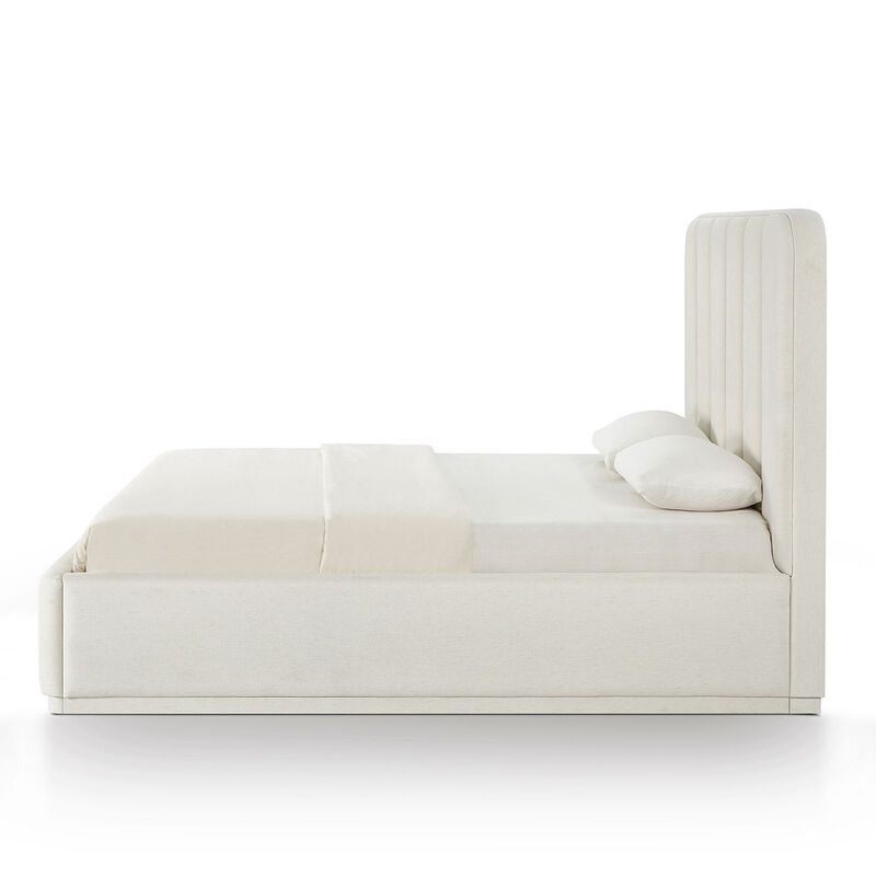 Parker Cream Chenille King Bed image number 6
