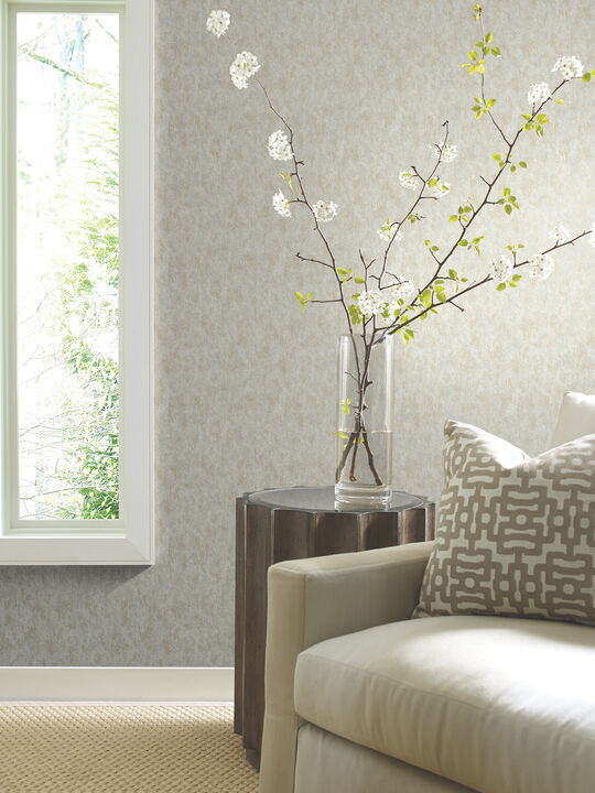 Shimmering Patina Neutral & Gold Wallpaper
