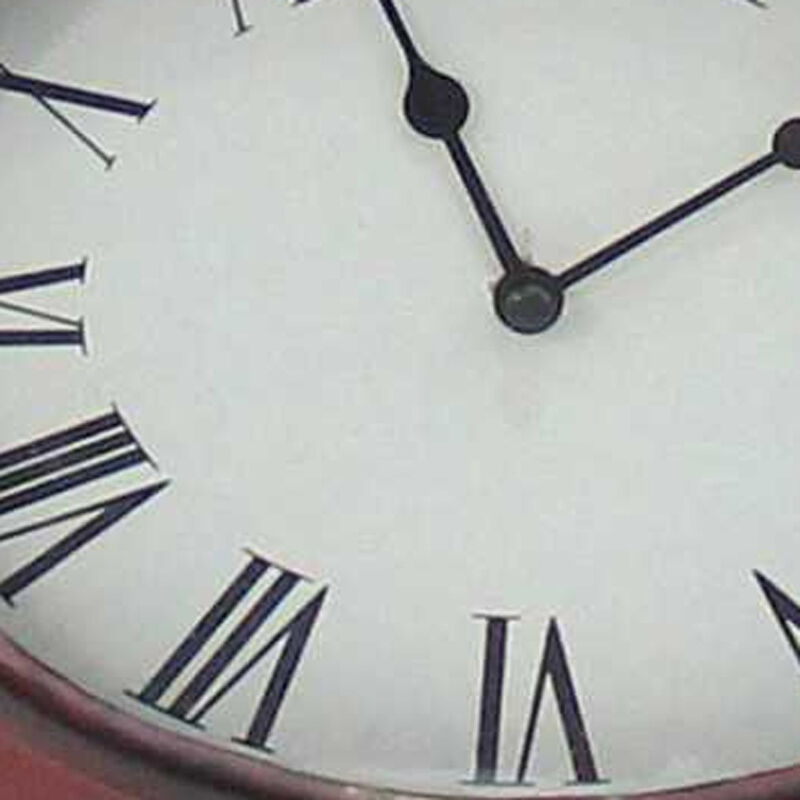 Hivvago 22" Distressed Red Metal Bedside Lamp With Beige Shade