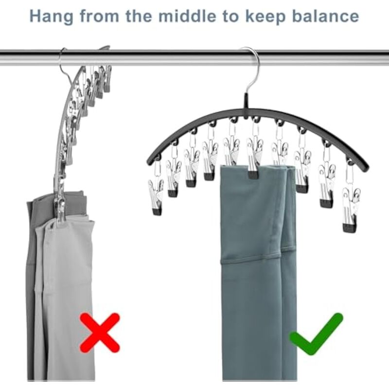2-Pack European Beechwood Tank Top Hangers | Space-Saving Closet Organizer image number 3