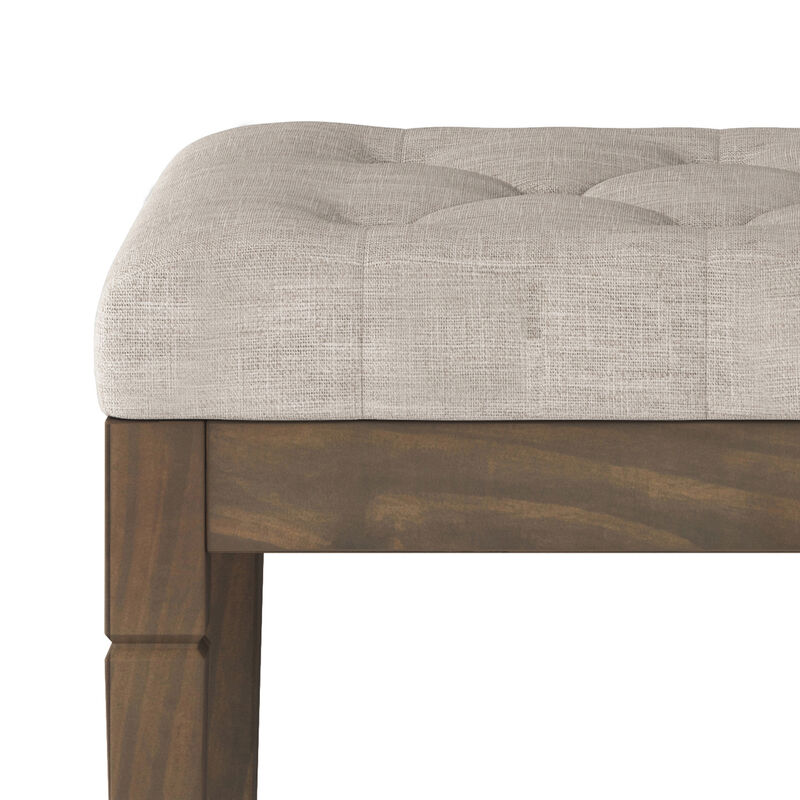 Simpli Home Waverly Small Tufted Ottoman Bench image number 3