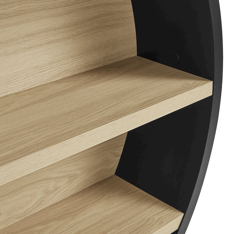 Romy 47" Round Wall Book Shelf image number 5