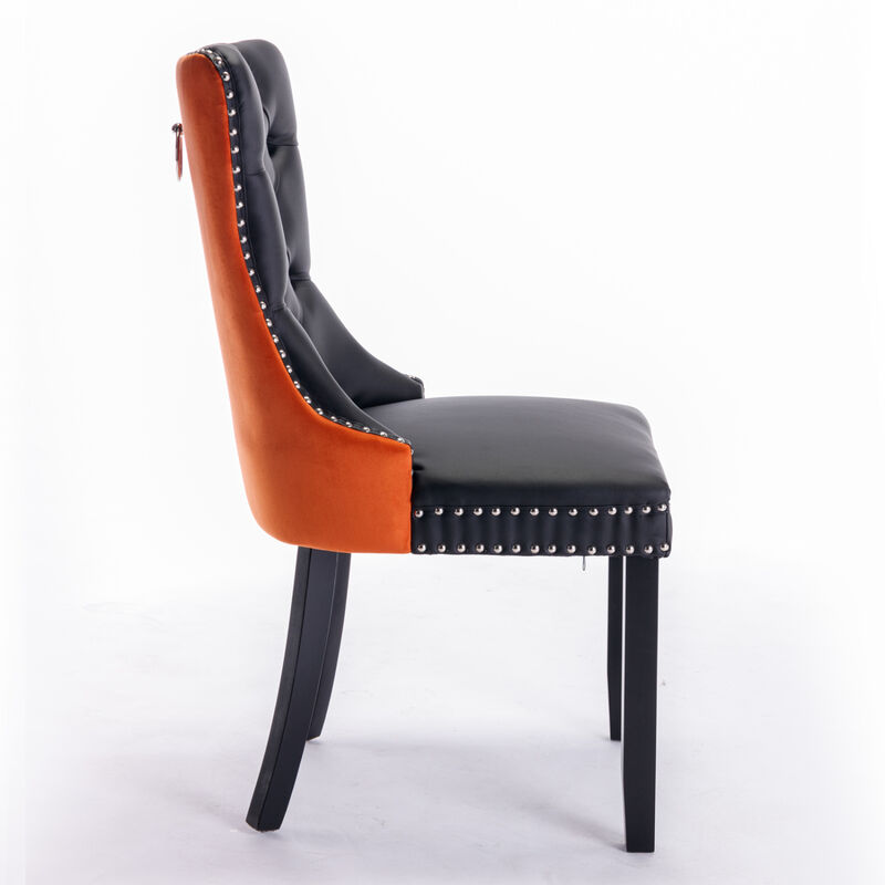 Streamdale Contemporary Tufted Upholstered Dining Chairs Set image number 3