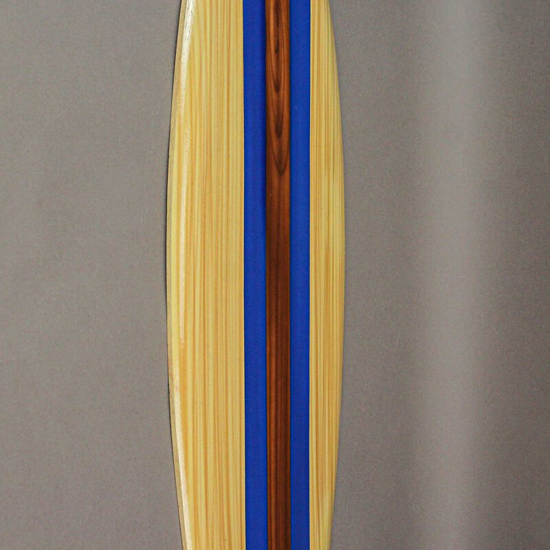 32 Inch Wooden Surfboard Decorative Wall Hanging Beach Decor - Blue image number 3