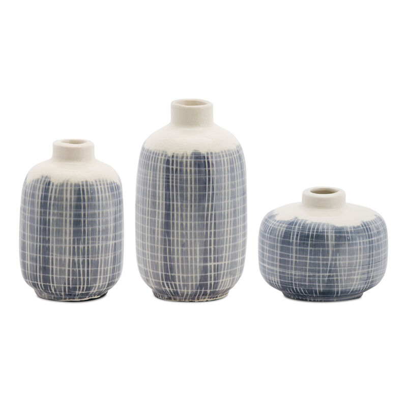 Set of 6 Mini Ceramic Vases for Home Decor