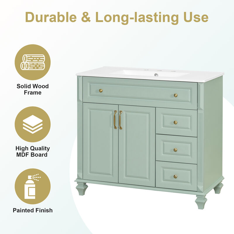 Mempra 36" Bathroom Vanity with Sink image number 5