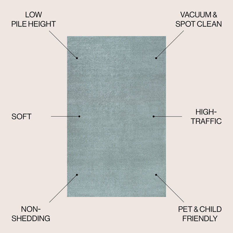 Haze Solid Low Pile Area Rug