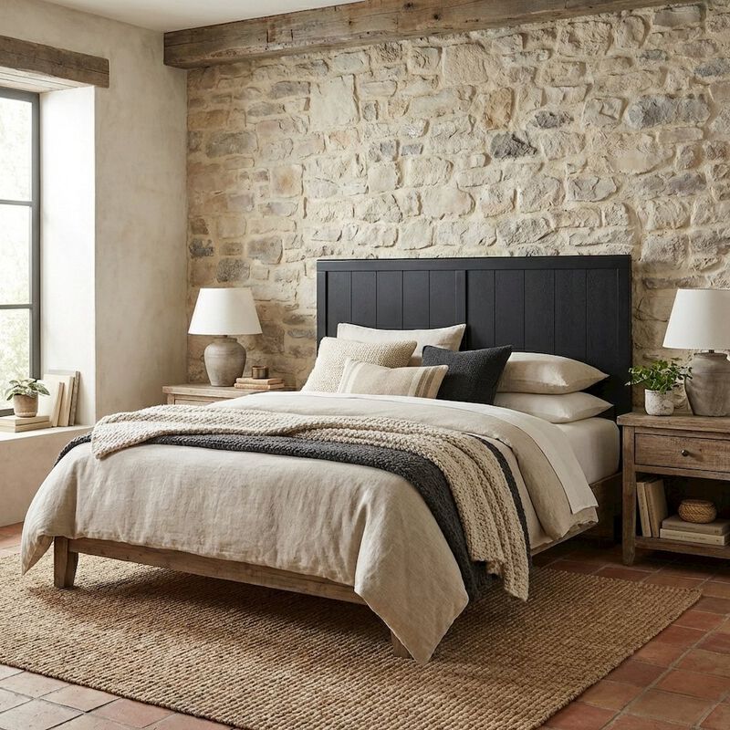 Wood Twin Headboard with Classic Design and Durable Construction for Bedroom image number 2