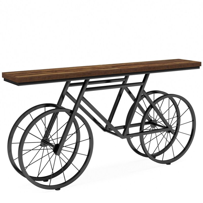 Tribesigns Industrial Wood Console Table image number 0