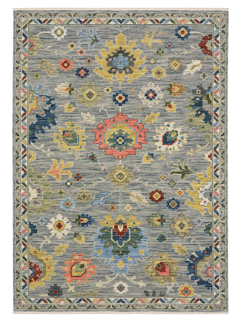 Lucca 5'3" x 7'6" Grey Rug image number 0